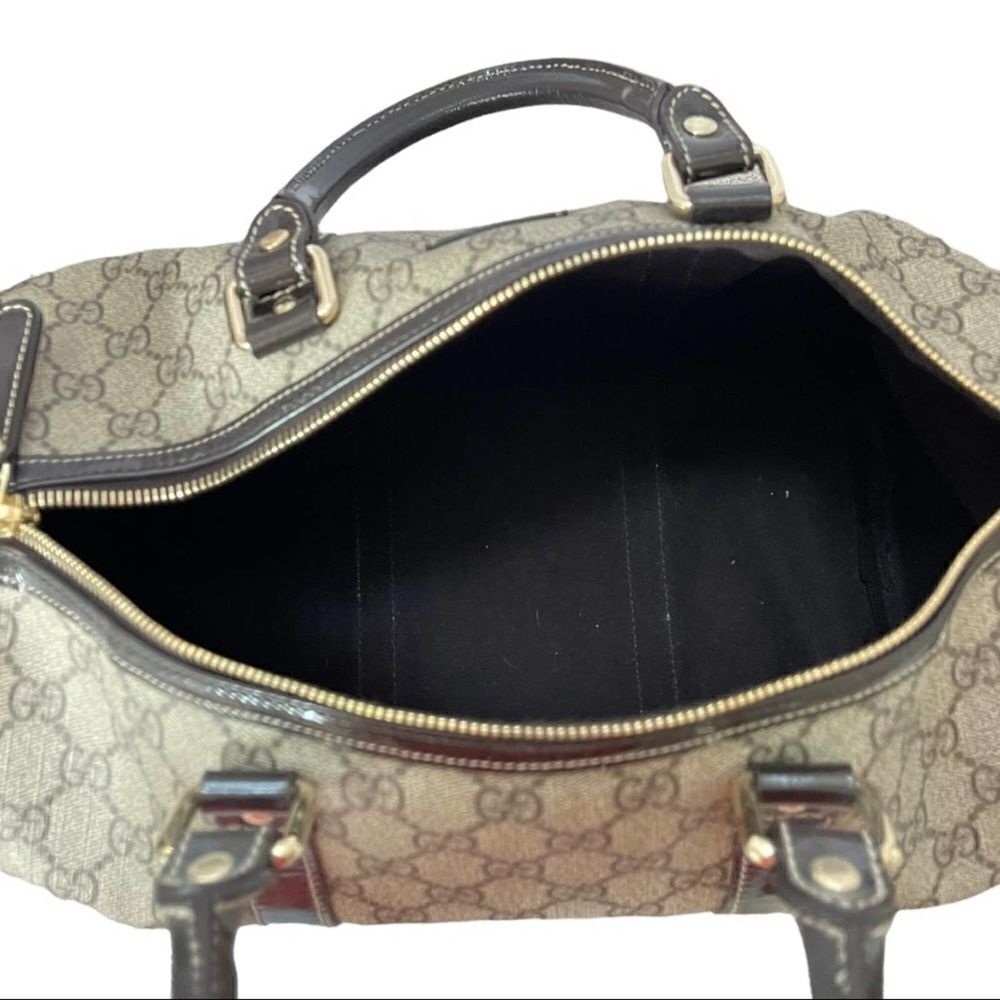 Gucci Boston Joy Bag Handbag Monogram GG Medium Supreme - Picture 8 of 12